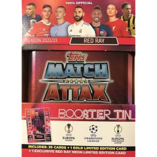 Topps Match Attax 2022/23 - Uefa Champions League, Football Cards - Tin Mini Collection, Red Ray