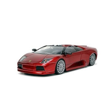 Jada Toys Hyper-Spec 1:24 Lamborghini Murcielago Roadster Die-Cast Car Red, Toys For Kids And Adults