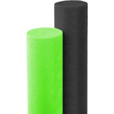 The Dreidel Company Floating Pool Noodles Foam Tube, (Black/Green, 2-Pack) Thick Noodles For Floating In The Swimming Pool, Assorted Colors, 52 Inches Long