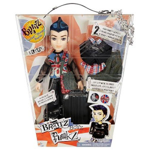 Bratz Pretty ‘N’ Punk Eitan Boyz Punkz Fashion Doll With 2 Outfits And Suitcase, Collectors Ages 6 7 8 9 10+