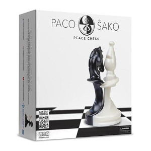 Paco Sako Peace Chess Game, Super Fun For Chess Lovers, Make Peace While Playing Chess, Not War - Chess Set Board Game For Peace Makers | 2-Players