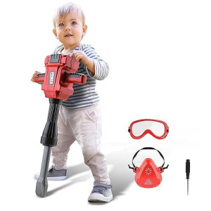 Toy Choi'S Kids Jackhammer Toy Drill - Pretend Play Jackhammer With Realistic Sound & Action, Kids Construction Toys For Boys Girls Aged 3-5,4-7