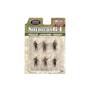 Soldiers 64" - American Diorama 1:64 Metal Figures Set Ad-76502Mj (6 Figures)