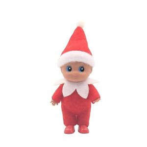 Wuleeuper Dark Skin Baby Elf Doll Christmas Miniature Elf Decoration Newborn Gift Baby Grow Elf Dolls With Feet And Shoes