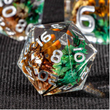 Kerwellsi Dnd Dungeons And Dragons Dice Set 7Pcs Resin Sharp Edged Dice Set Polyhedral Dice Set Rpg Role Playing Game Dice Set