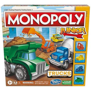 Monopoly Junior Trucks Edition Board Game for Kids 5+