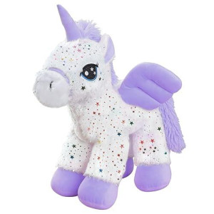 Zoopurrpets Unicorn Stuffed Animal Plush Toy, Cute Purple Soft Plush Unicorn, Gift For Kids Boys Girls (18 Inches)