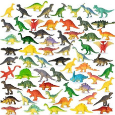 OuMuaMua 78pcs Mini Dinosaur Toys Set for Kids - Party F