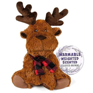 Warm Pals - Rory Reindeer - 1.5Lbs - Cozy Microwavable Lavender Scented Plush Toys - Heated Stuffed Animal - Heatable Coolable Bedtime Comfort Plushie