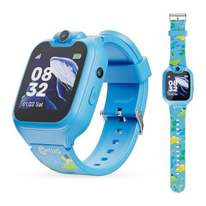 Contixo Kids Smartwatch - Educational Watch With Games, Camera, Music Player, Alarm, Customizable Wallpaper - For Boys & Girls Ages 4-12 (Blue)