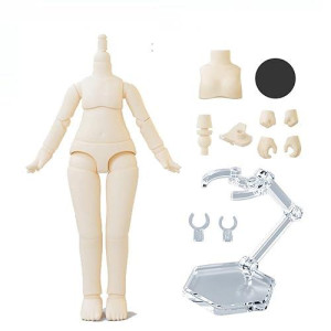 Xidondon 1/12 Scale Bjd Doll Body 9.6Cm/11Cm Ymy2 Body Action Figures Replacement Body Doll Accessories (Super White,11Cm)