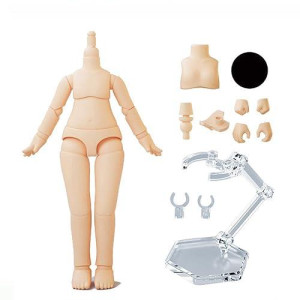 Xidondon 1/12 Scale Bjd Doll Body 9.6Cm/11Cm Ymy2 Body Action Figures Replacement Body Doll Accessories (Normal White,11Cm)