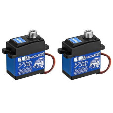 Injora 7Kg 2065 Digital Servo Waterproof High Voltage Sub-Micro Shift Servo For Trx4 Trx6 Scx10 Iii 1/10 Rc Crawler Car,2Pcs