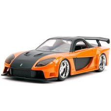 Fast & Furious 1:32 Han'S Mazda Rx-7 & Toyota Gr Supra Die-Cast Car Twin Pack, Toys For Kids And Adults