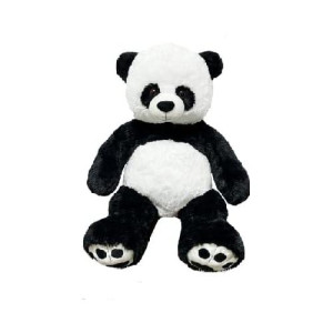 Anico 36" Tall (3 Feet) Giant Plush Panda Bear With Embroidered Paws And Smiling Face