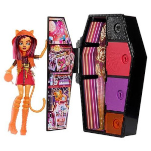 Monster High Toralei Stripe Doll with Dress-Up Locker & Surprises