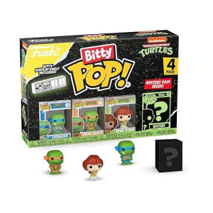 Funko TMNT Bitty Pop! 4-Pack: Leonardo, Michelangelo &