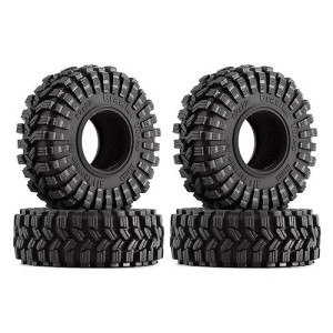 Injora 1.0 Tires - All Terrain Super S5 King Trekker Soft Sticky Tires For 1/18 Trx4M 1/24 Rc Crawler Axial Scx24 Fms Fcx24 Enduro24 (T1014)