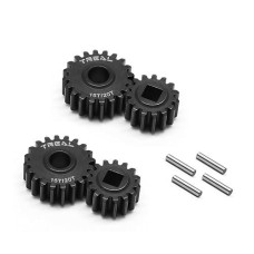 Treal Scx10 Iii/Capra Overdrive Portal Gears Harden Steel Gears Compatible With Axial 1/10 Scx10 3 Capra (15T/20T),Overdrive 43%