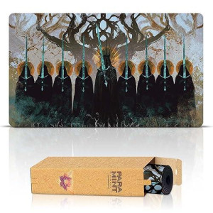 Paramint The Nine Black Riders (Stitched) - Mtg Playmat By Anato Finnstark, Lotr Lord Of The Rings - Compatible With Magic The Gathering Playmat - Play Mtg, Yugioh, Tcg - Original Play Mat Art Designs