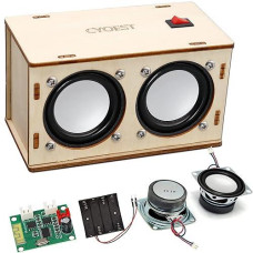 Stem Projects For Kids & Adults Build Your Own Bluetooth Speaker - Science Experiment Electronics Kit | Beginner'S Starter Diy Set,Stem Gifts For Teenage Girls + Boys Ages 10 And Up (Dual Speakers)