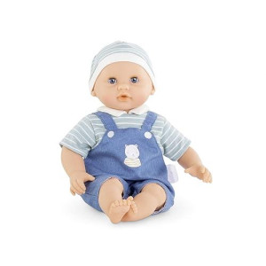 Corolle Bébé Calin Mael Boy Baby Doll - 12" Soft Body Doll With Blue Outfit, Sleeping Eyes That Open And Close, Vanilla Scented, Mon Premier Poupon Collection For Ages 18 Months And Up