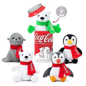 Coca-Cola Pop Cans! Collectible 5" Plush Stuffed Animal In 12Oz Can - Character Will Vary - Collect Them All!