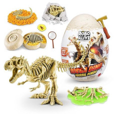 Robo Alive Mega Dino Fossil Find (T-Rex) By Zuru Dig And Discover, Stem, Excavate Prehistoric Fossils, Dinosaur Toys, Educational Toys, Great Science Kit Gift For Girls And Boys