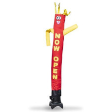 Now Open 8 Foot Tall Inflatable Tube Man Air Powered Waving Puppet, Air Blower Motor Included With 6 Foot Dancer By Feather Flag Nation