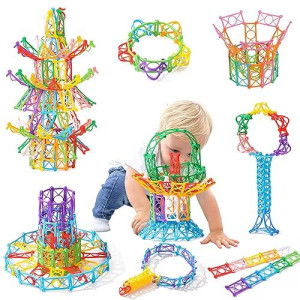 RAINBOW TOYFROG 270-Piece Interlocking STEM Building Blocks