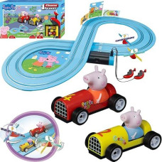 Carrera Peppa Pig Slot Car Race Track for Kids Ages 3+