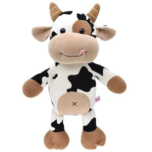 Hwd 12'' Soft Cow Plush Dolls Stuffed Animals Toys Gifts For Kids, Toddler, Birthday, Valentines, Christmas (Style_2/11.8 Inch)