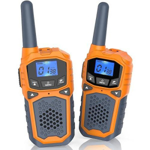 Woktok Kids Walkie Talkies, Long Range 2 Way Radio 22 Channel, Durable Toy Birthday Gifts For 6-12 Year Old Boys And Girls, Handheld Walkies Talkie For Outside Hiking Camping（No Batteries）