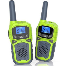 Walkie Talkies For Kids,Long Range 2 Way Radio 22Ch Vox,Birthday Gift,Family Walkie Talkie For Camping Hiking Indoor Outdoor，Toys Gifts For 6-12 Years Old Boys Girls（No Batteries）