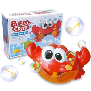 Zhenduo Bubble Crab Bath Toys, Automatic Bubble Maker Baby Bath Toys For Toddlers, Bubble Bathtub Toys With Music, Bubble Machine Toddlers Bath Toys For Kids (Crab-2)