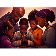 Black African American Puzzles For Adults 1000 Pieces : Lewisrenee African American Art, Stimulate Your Brain & Relax With Captivating Jigsaw Challenges (Prayer)