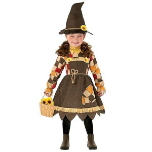 Morph Sunflower Kids Scarecrow Costume Girls Toddler Girl Scarecrow Costume With Scarecrow Hat Baby Scarecrow Costume Girl - Scarecrow Toddler Costume Girl 3-4 Years