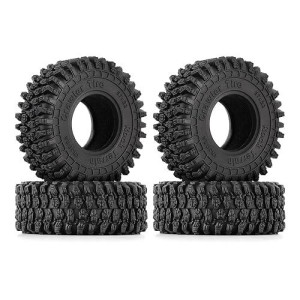 Injora 1.0 Tires - 57 * 22Mm S5 Super Soft Sticky Crawler Tires For Trx4M Axial Ax24 Scx24 Fcx24 Enduro24 Upgrade,T1016