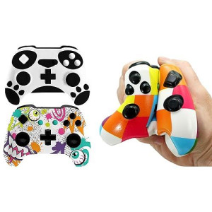 Ja-Ru Video Game Controller Squishy Fidget Toy (2 Controllers) Soft Slow Rising Foam Jumbo Squishies Play Controller Stress Toys For Kids. Sensory Tactile Game. Squeeze Toy Party Favor. 3360-2S