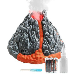 Dinobros Volcano Toy For Kids 3-5, Mist-Spouting Volcano Model With Dinosaur Sounds, Simulated Volcano Gifts For Boys And Girls