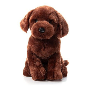 The Petting Zoo Chocolate Lab Dog Stuffed Animal Plushie, Gifts For Kids, Lab Dog Plush Toy 12 Inches