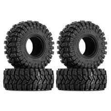 Injora 1.0 Tires-58 * 24Mm All Terrain Super King Trekker Soft Sticky Tires For Trx4M 1/18 1/24 Rc Crawler Scx24 Ax24,T1017