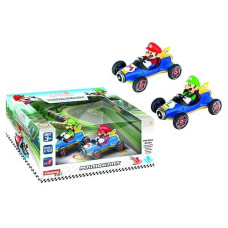 Carrera Pull Speed 15813018 Official Licensed Kids Mario Kart Toy Car Pull Back Vehicle For Ages 3 And Up Mach 8 Mariomach