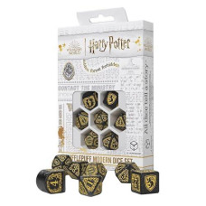 Harry Potter Hufflepuff Modern Dice Black