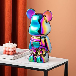 Yundu Ceramic Piggy Bank For Kids And Adults - Coin Bank For Girls And Boys - Colorful Love Bear Decoration - Modern Décor, Hypebeast Room Décor - Gifts For Birthdays