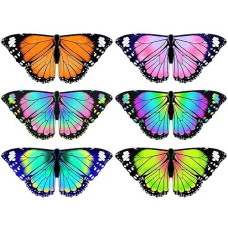 Irolewin Toddler Kids Butterfly-Wings-Costume For Girls Fairy-Wings-Bulk Boys Bug Dress-Up Party Favors Christmas Gifts Toys