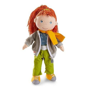 HABA Soley 12" Soft Doll - Red Hair, Machine Washable