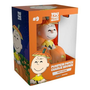 Youtooz Pumpkin Patch Charlie Brown Vinyl Figure, 4.5" Peanuts Official Licensed Collectible From Peanuts The American Comic Strip And Animation Peanuts Collection