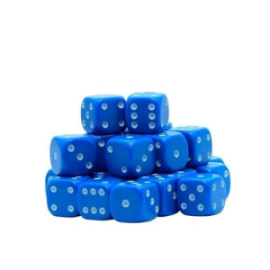 Warlord Games 30X D6 Six-Sided Dice Set | 10Mm Classic (Blue)