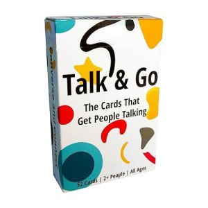 Talk And Go - Conversation Starter Cards For Travel | Take Anywhere Questions For Friends And Family, Ice Breakers Get People Talking, Converse And Connect With Everyone